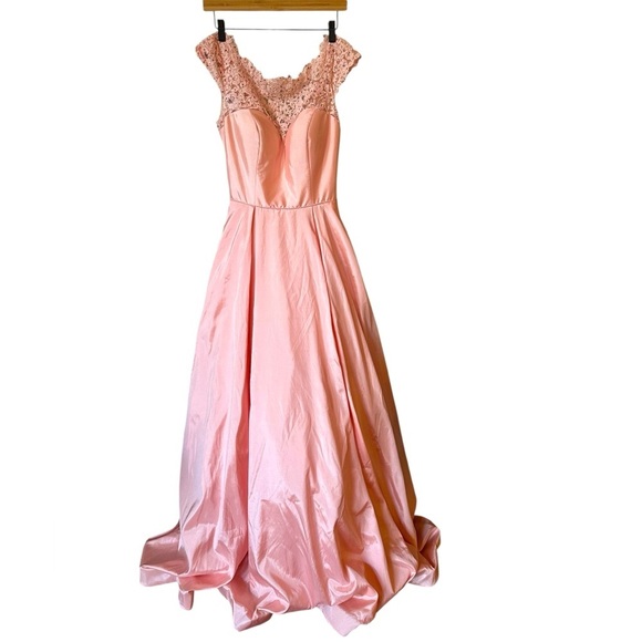 Sherri Hill Blush Evening Dress - Picture 2 of 15